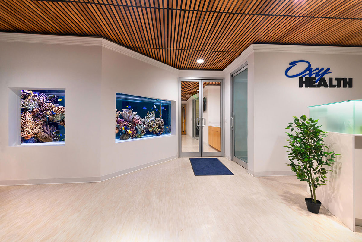 Oxy Health office aquarium